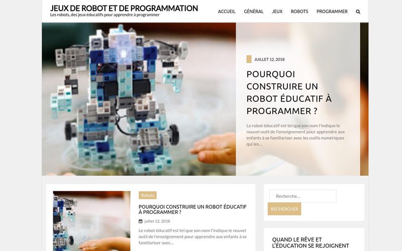 Jeux de robot et de programmation - Les robots, des jeux éducatifs pour apprendre à programmer