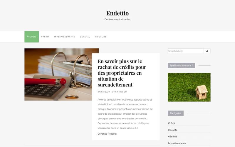 Endettio - Des finances florissantes